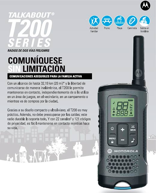 Manual radio motorola t260cl