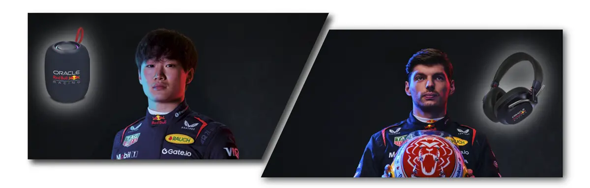 Aud&iacute;fonos headsets Oracle Red Bull Racing Noise Cancelling RB-HP100