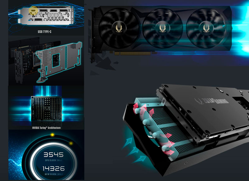 Zotac Video NVIDIA GeForce RTX2080 8G AMP | PC Factory